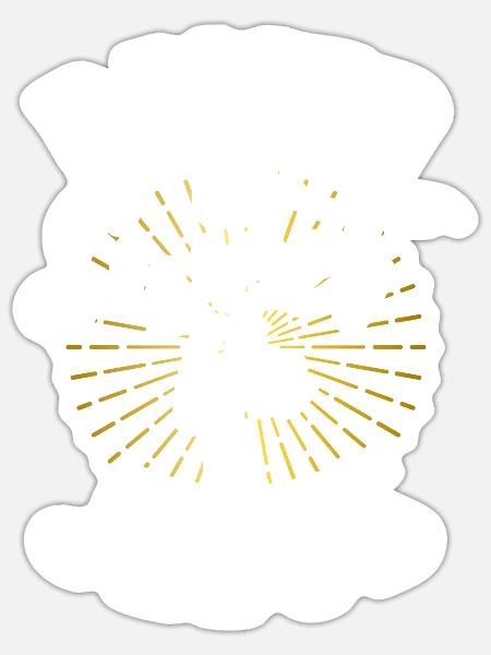 Süßer Tee Liebhaber Geschenke - Sticker Größe S (10 x 10 cm) - Mattweiß