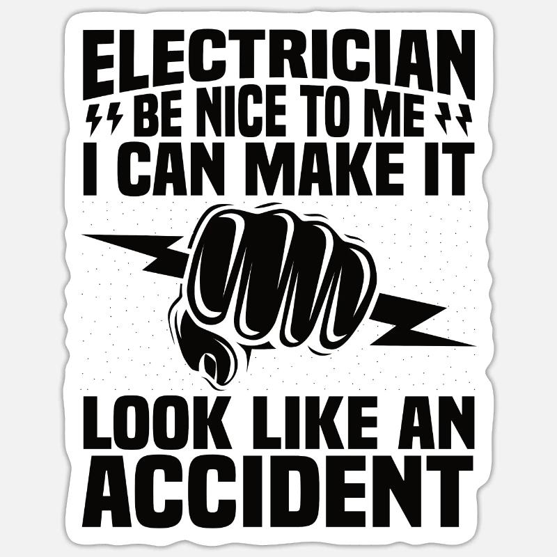 Electrician Electrical Engineering Insulating Pliers Electronics Sticker size S (10 x 10 cm)