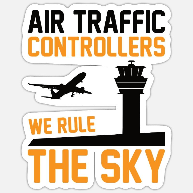 Air Traffic Controller Air Traffic Tower Controller Flight Attendant Sticker size S (10 x 10 cm)