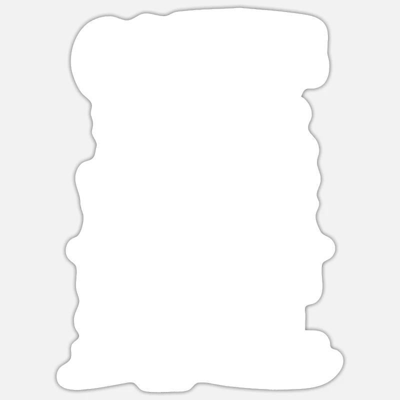 Kaffee - Sticker Größe S (10 x 10 cm) - Mattweiß