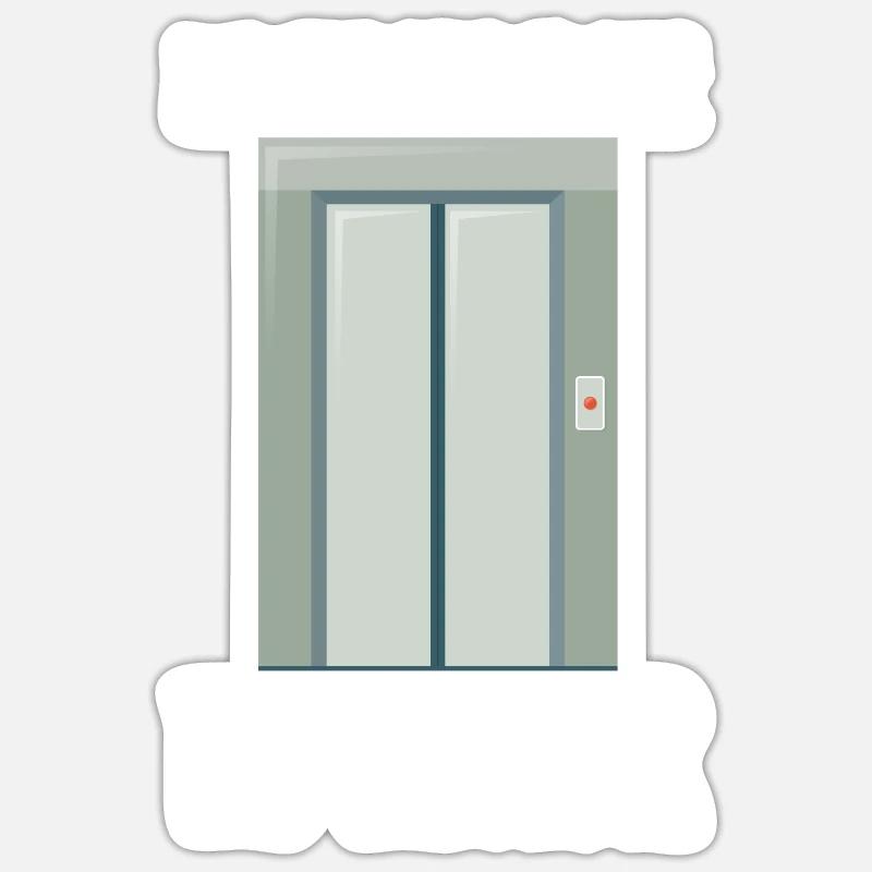 Elevator Mechanic Elevator Technician Maintenance Sticker size S (10 x 10 cm)