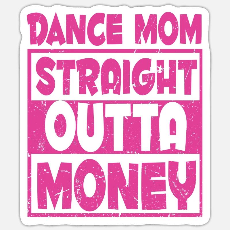 Maman Mère Mère Danse Mère - Sticker taille S (10 x 10 cm) - blanc mat