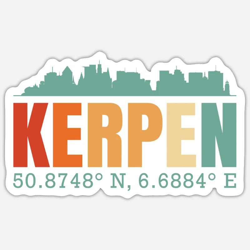 Kerpen - Sticker size S (10 x 10 cm) - white matte
