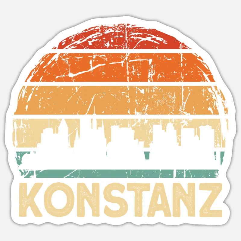Constance - Sticker taille S (10 x 10 cm) - blanc mat