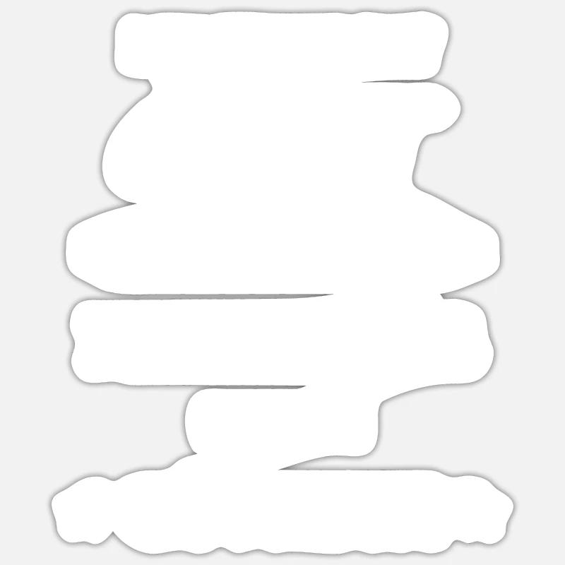 Bauarbeiter Geschenk Spruch - Sticker Größe S (10 x 10 cm) - Mattweiß