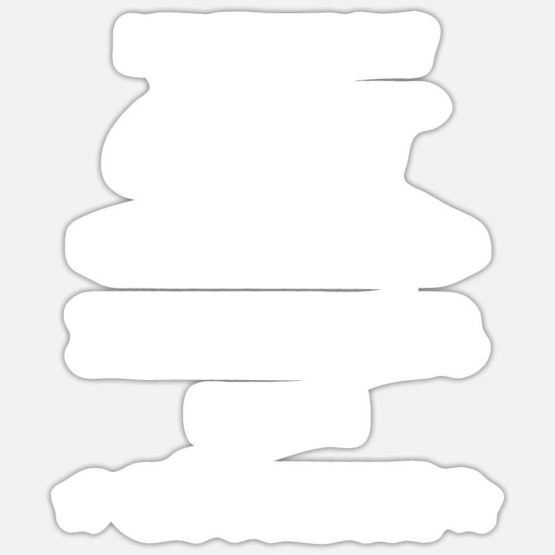 Maurer Geschenk Spruch - Sticker Größe S (10 x 10 cm) - Mattweiß