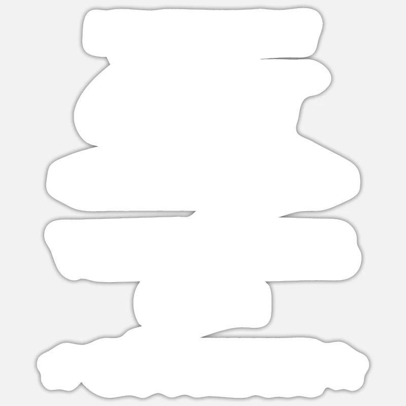 Verkäufer Geschenk Spruch - Sticker Größe S (10 x 10 cm) - Mattweiß
