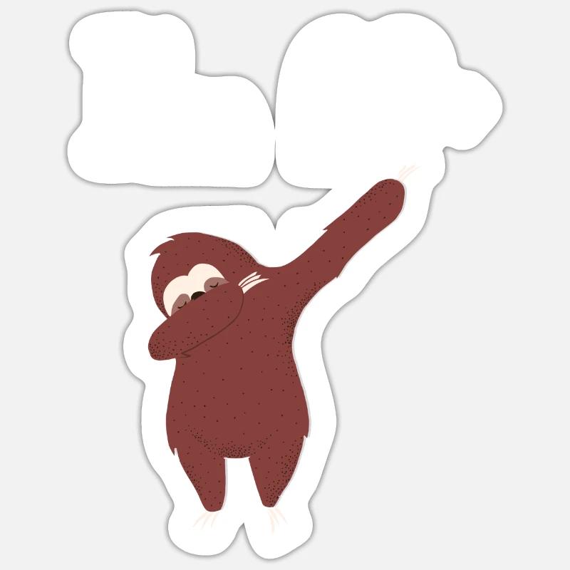 Sloth Lover Sloth Gift Sticker size S (10 x 10 cm)