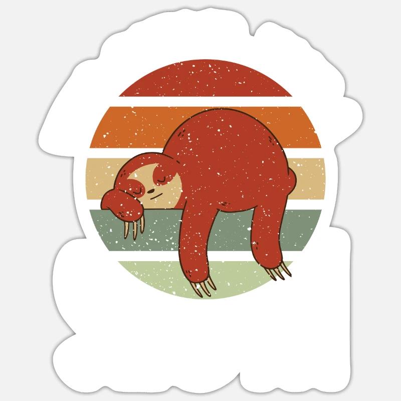 Sloth Lover Sloth Gift Sticker size S (10 x 10 cm)