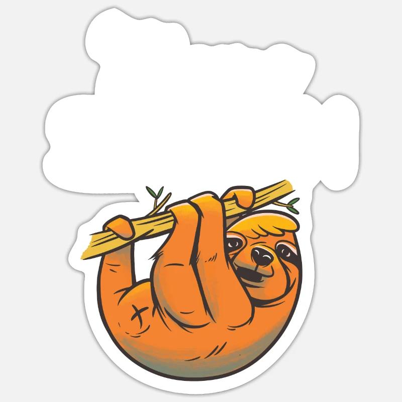 Sloth Lover Sloth Gift Sticker size S (10 x 10 cm)