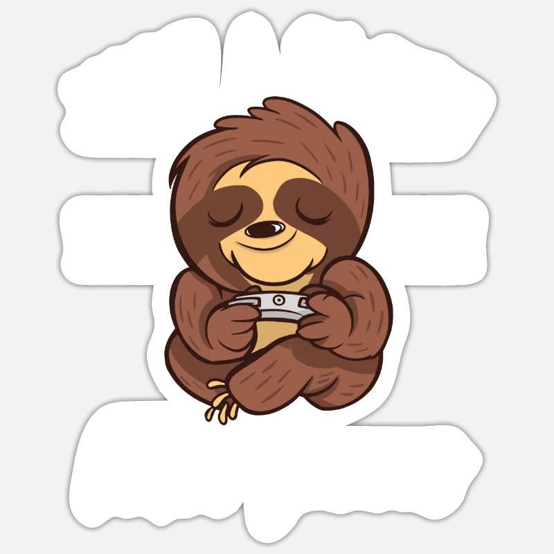 Sloth Lover Sloth Gift Sticker size S (10 x 10 cm)