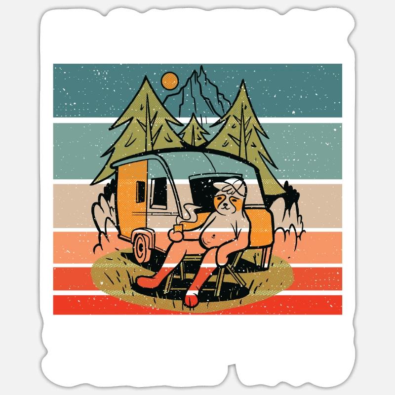 Sloth Lover Sloth Gift Sticker size S (10 x 10 cm)