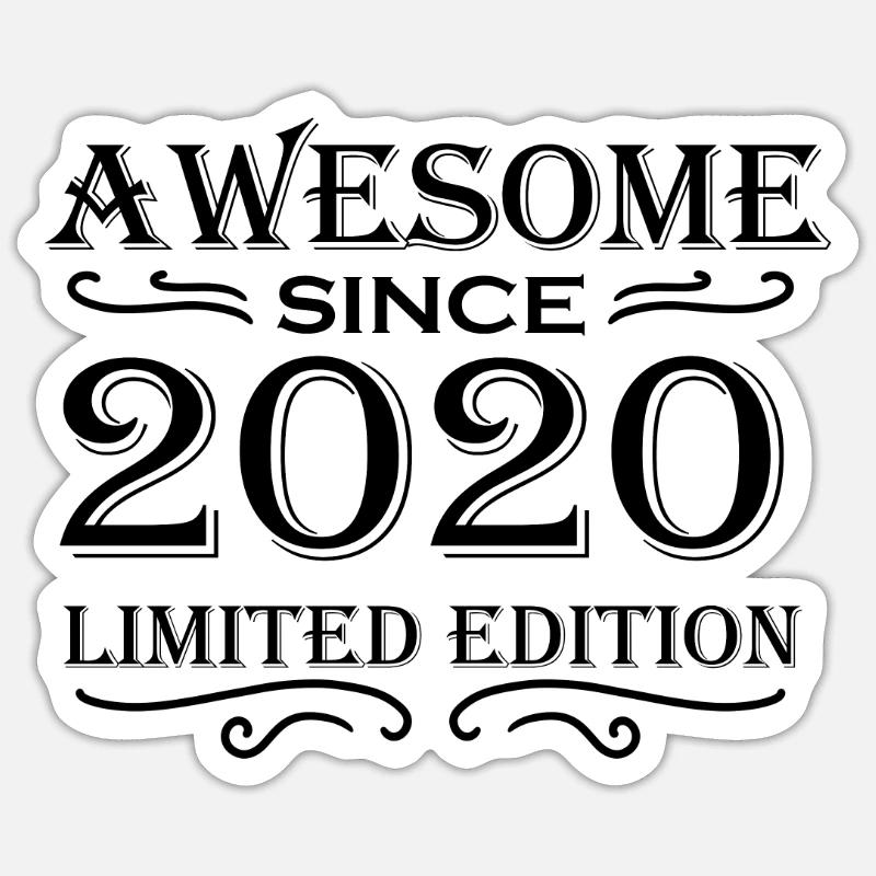 2020 - Sticker taille S (10 x 10 cm) - blanc mat