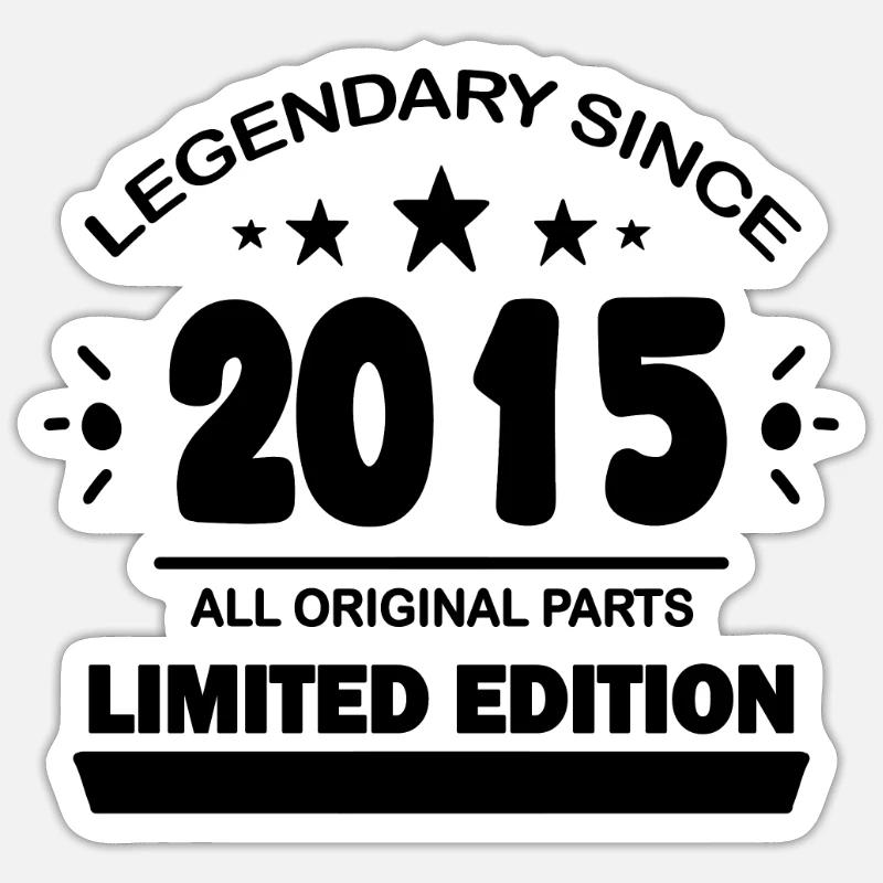 2015 - Sticker size S (10 x 10 cm) - white matte