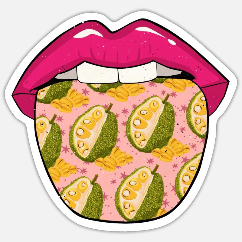 Jackfruit Lips Sticker size S (10 x 10 cm)