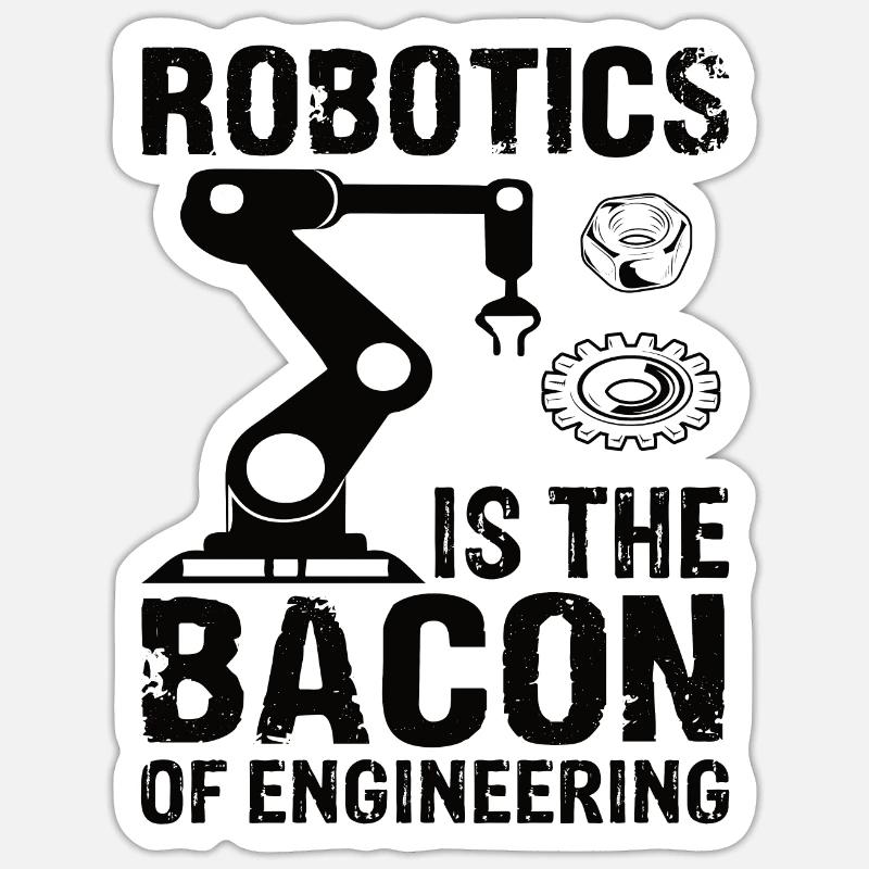 Programmeur de robots Technicien en automatisation Sticker taille S (10 x 10 cm)