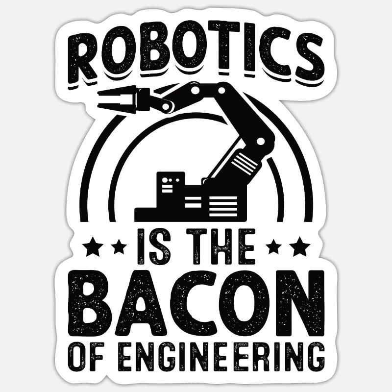 Programmeur de robots Technicien en automatisation Sticker taille S (10 x 10 cm)