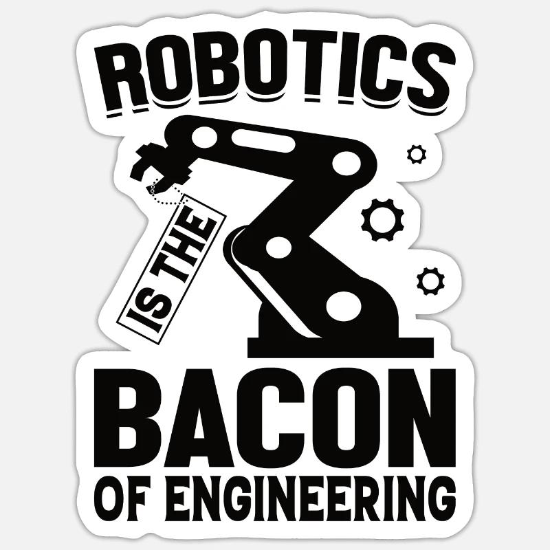 Programmeur de robots Technicien en automatisation Sticker taille S (10 x 10 cm)