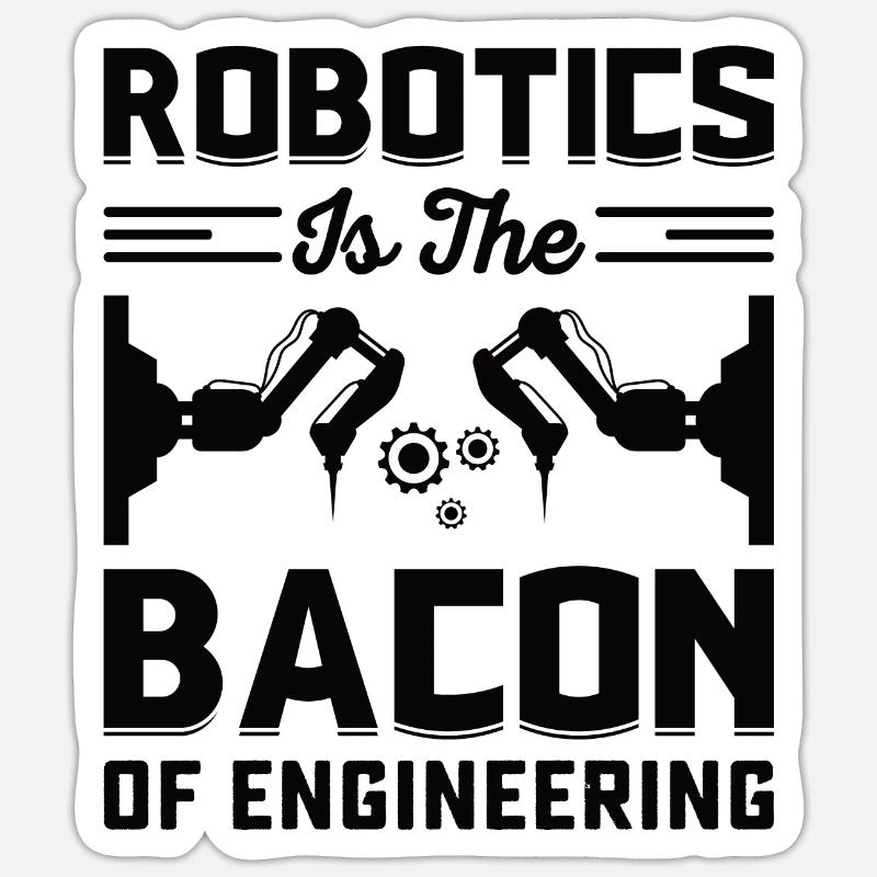 Robot Programmer Automation Technician Sticker size S (10 x 10 cm)