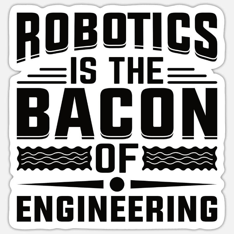 Roboter Programmierer Automatisierungstechniker Sticker Größe S (10 x 10 cm)