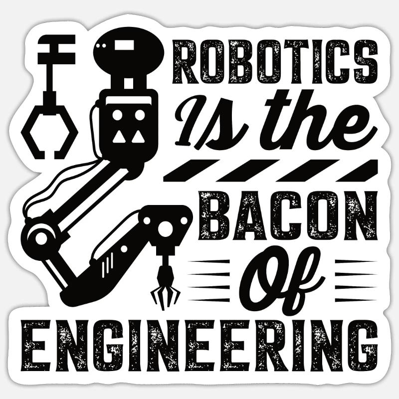 Programmeur de robots Technicien en automatisation Sticker taille S (10 x 10 cm)
