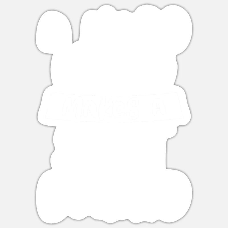 A Hard Head Makes A Soft Behind 4 Sticker Größe S (10 x 10 cm)