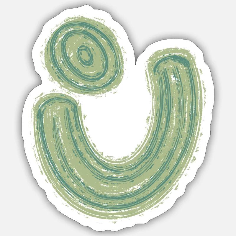 Freehand Fantasy (mod 2) - Sticker Größe S (10 x 10 cm) - Mattweiß