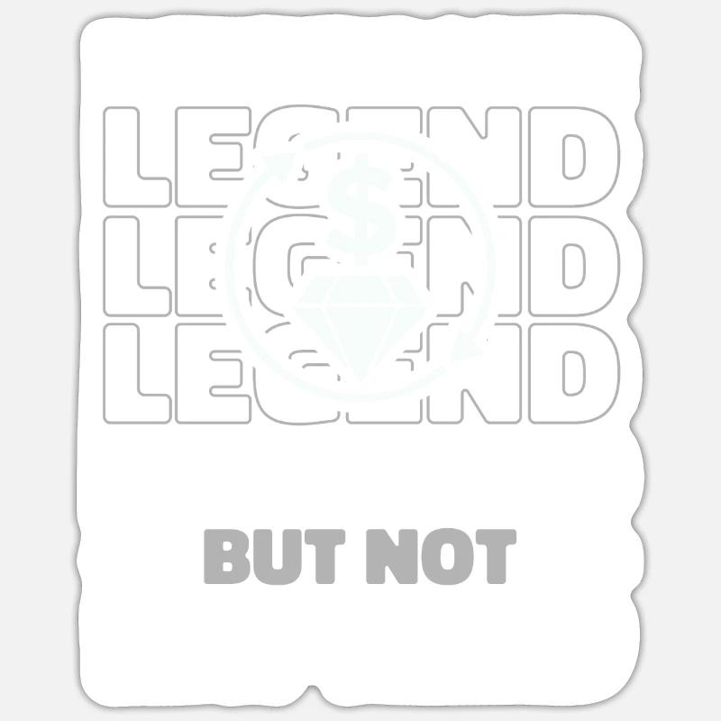 Pfandleiher Im Ruhestand - Sticker Größe S (10 x 10 cm) - Mattweiß
