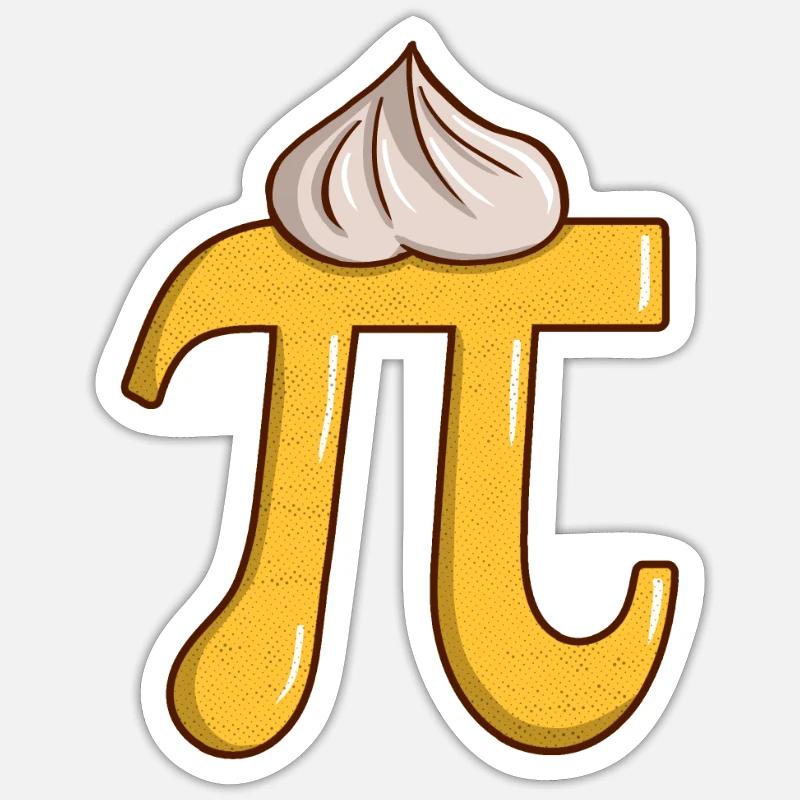 Lemon meringue Pi - Drôle de professeur de maths pour Sticker taille S (10 x 10 cm)