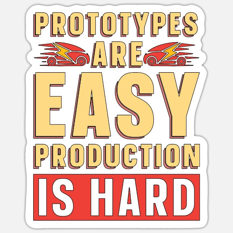 Artificial Intelligence Prototypes Are Easy Robots Sticker Größe S (10 x 10 cm)