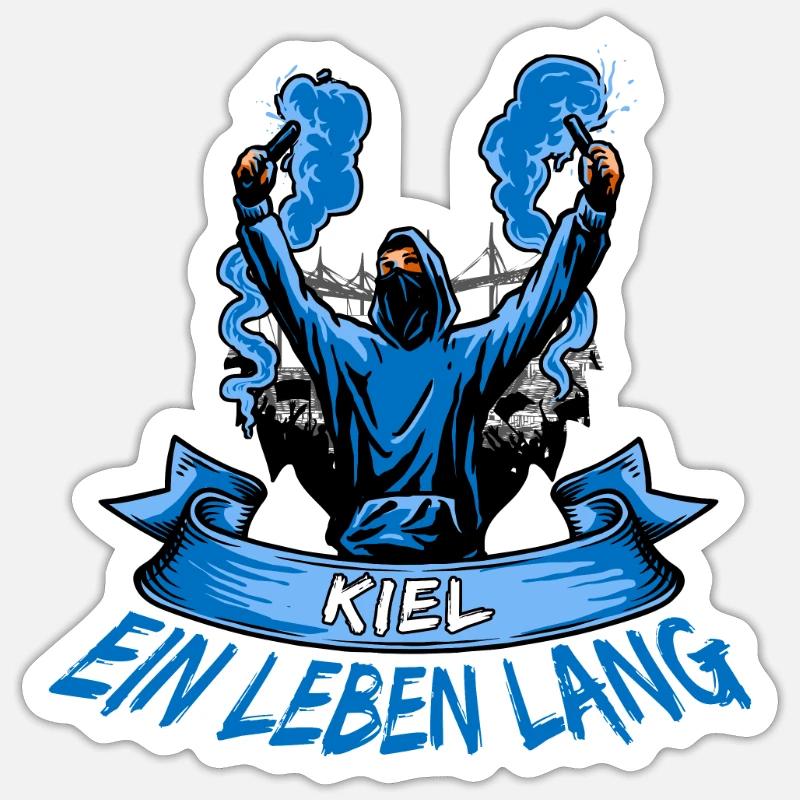 Kiel ein Leben lang Sticker Größe S (10 x 10 cm)
