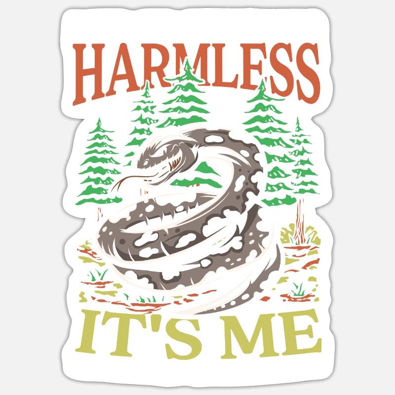 My Ball Python Is Harmless It's Me You Should Sticker Größe S (10 x 10 cm)