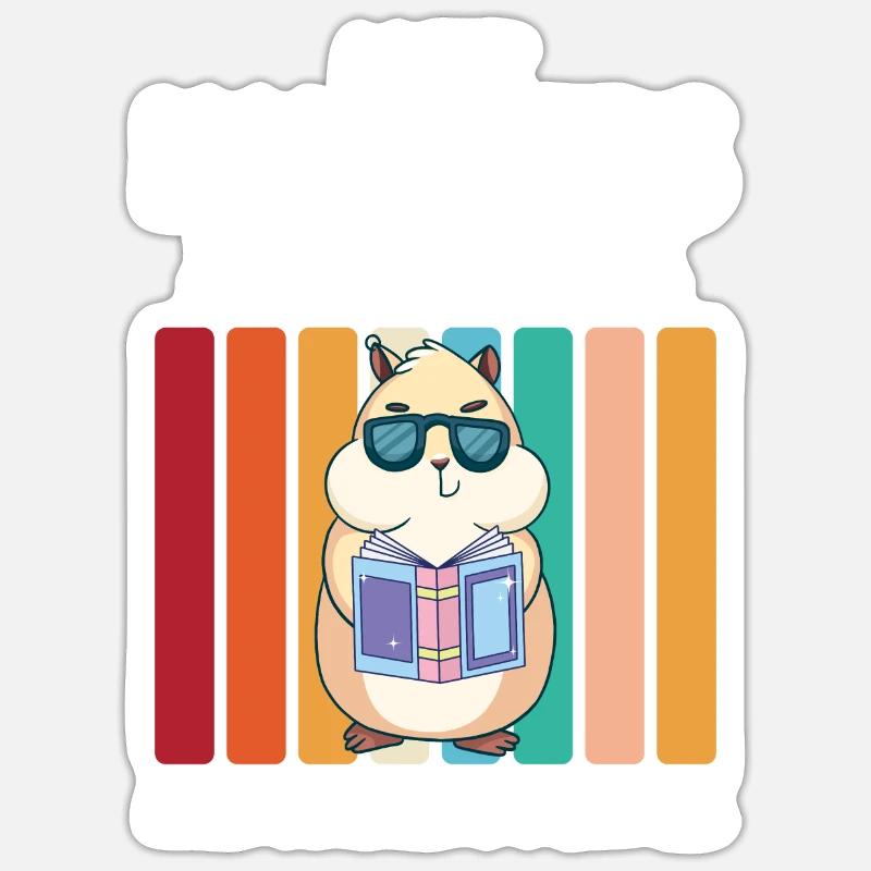 Hamster Lover Hamster Gift - Sticker size S (10 x 10 cm) - white matte