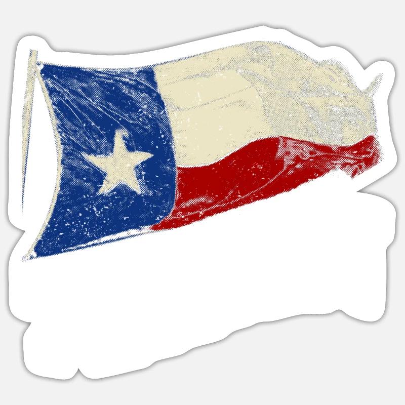 Texan Sayings Texas Pride - Sticker size S (10 x 10 cm) - white matte
