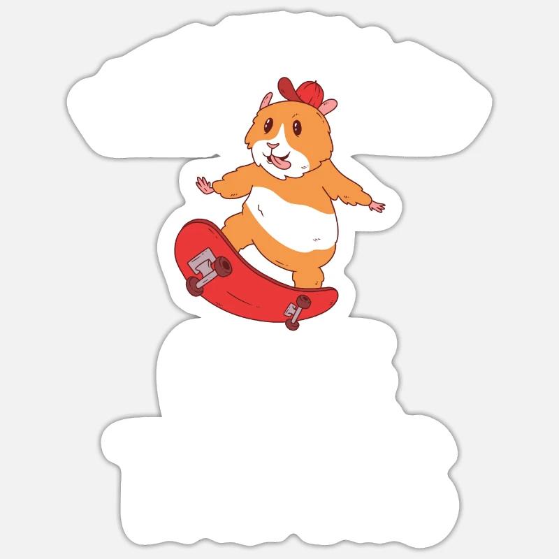 Hamster Lover Hamster Gift - Sticker size S (10 x 10 cm) - white matte