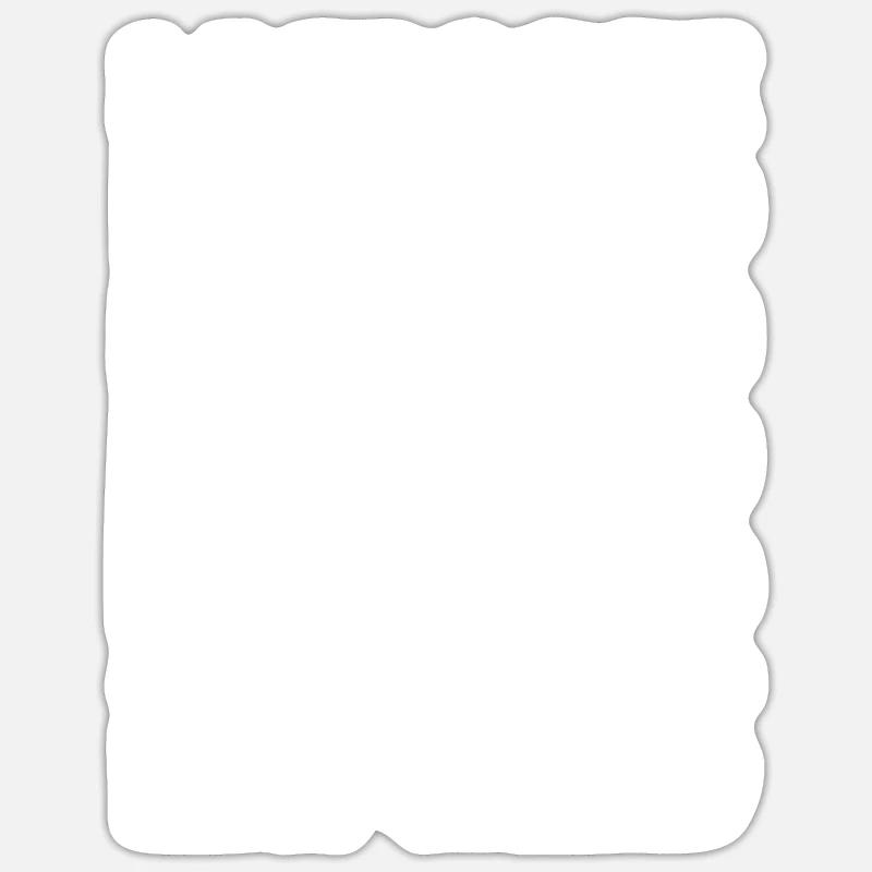 Crosse à la retraite - Sticker taille S (10 x 10 cm) - blanc mat