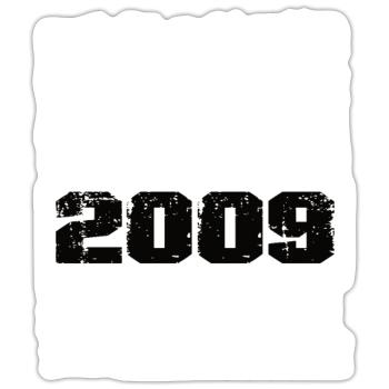 No one is perfect but born 2009 birthday - Sticker size S (10 x 10 cm) - white matte - Front