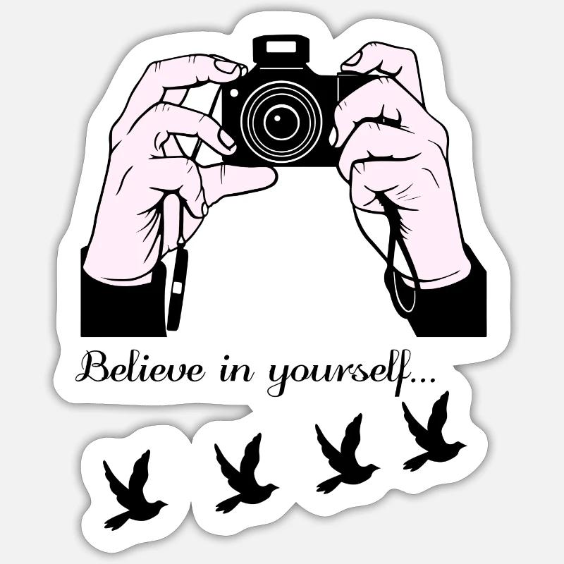 Photographe passionné Sticker taille S (10 x 10 cm)