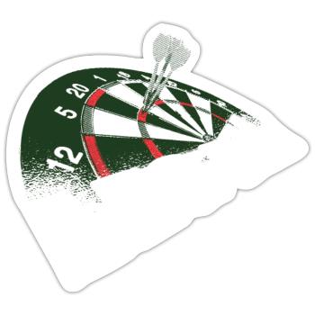 Leg day Darts Darts Darts Team - Sticker size S (10 x 10 cm) - white matte - Front