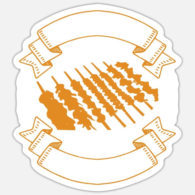 WHEN SOMETHING IS WELL DONE IT'S USUALLY THE STEAK Sticker size S (10 x 10 cm)