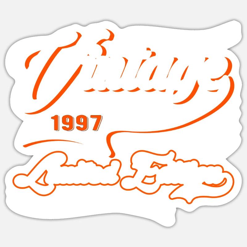 Edition Limitée Millésime 1997 - Sticker taille S (10 x 10 cm) - blanc mat