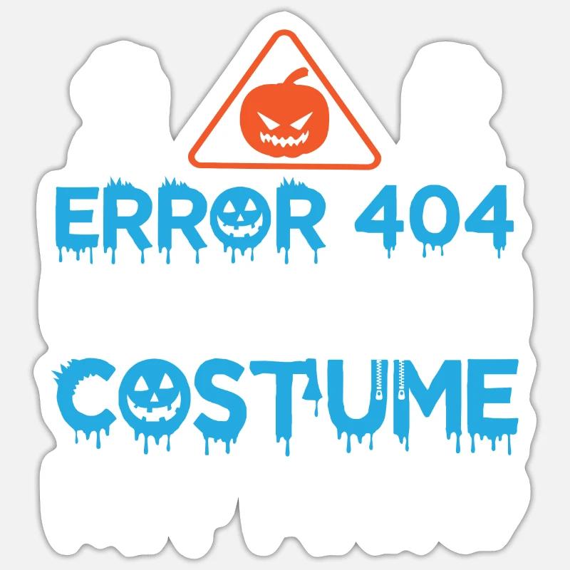 Error 404 costume not found Sticker size S (10 x 10 cm)
