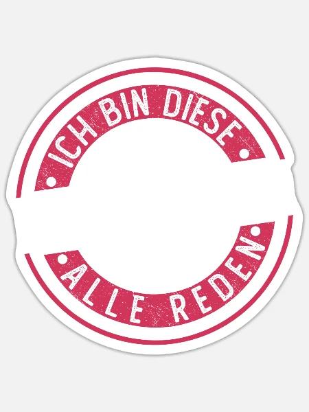 Bettina Geschenkidee Geschenk Geburtstag - Sticker Größe S (10 x 10 cm) - Mattweiß