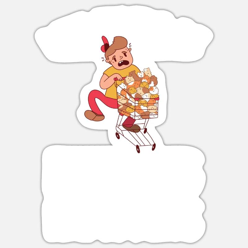 Hamster Lover Hamster Gift - Sticker size S (10 x 10 cm) - white matte