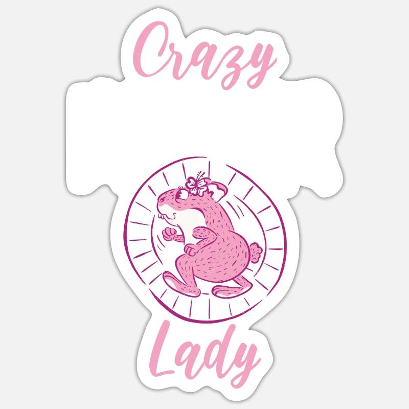 Hamster Lover Hamster Gift - Sticker size S (10 x 10 cm) - white matte