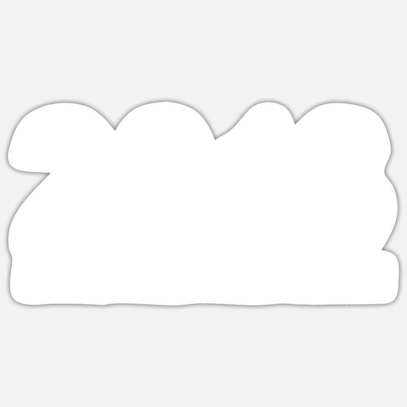 Édition Limitée 2013 - Sticker taille S (10 x 10 cm) - blanc mat