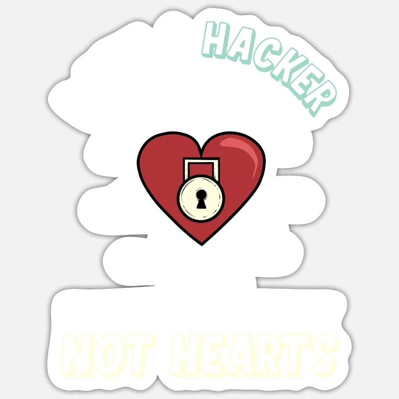 Hacker Programmierer Entwickler Informatik - Sticker Größe S (10 x 10 cm) - Mattweiß