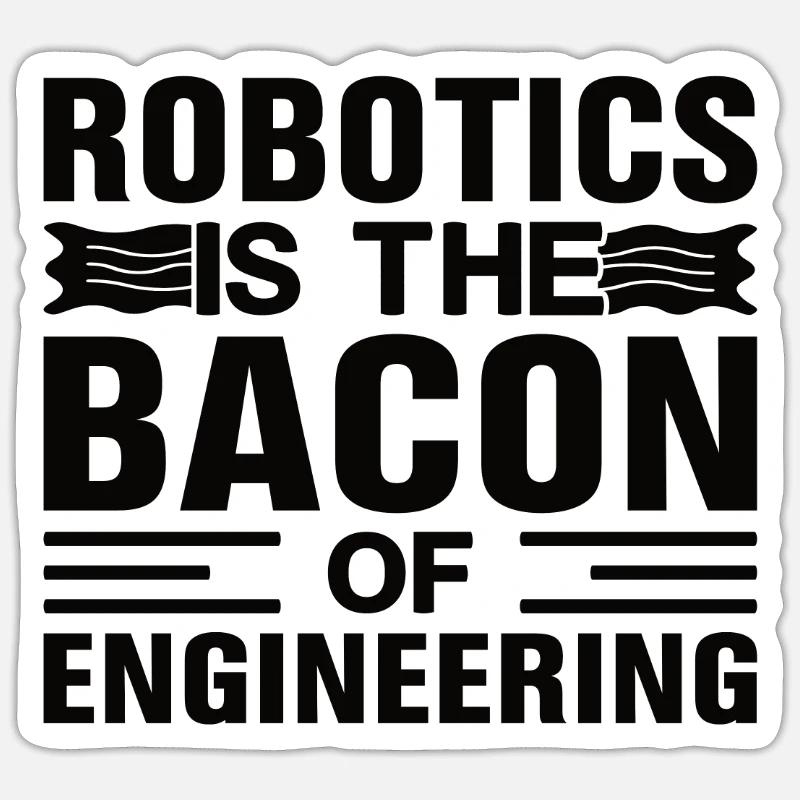 Roboter Programmierer Automatisierungstechniker Sticker Größe S (10 x 10 cm)