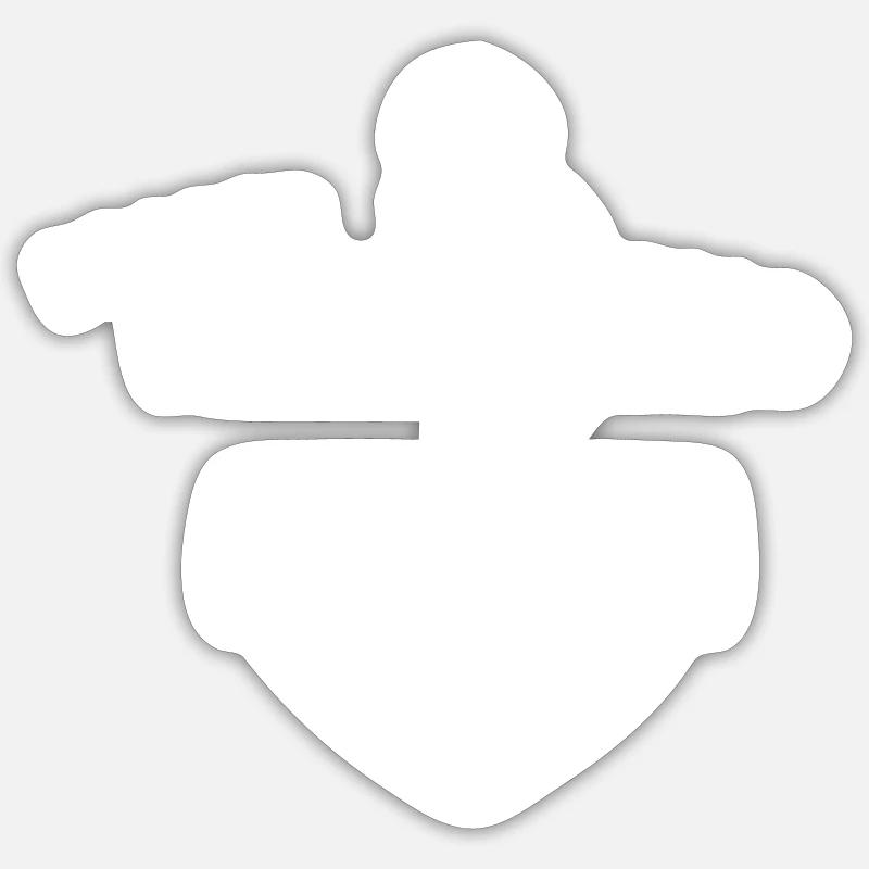 Braker Hafenkind - Sticker Größe S (10 x 10 cm) - Mattweiß
