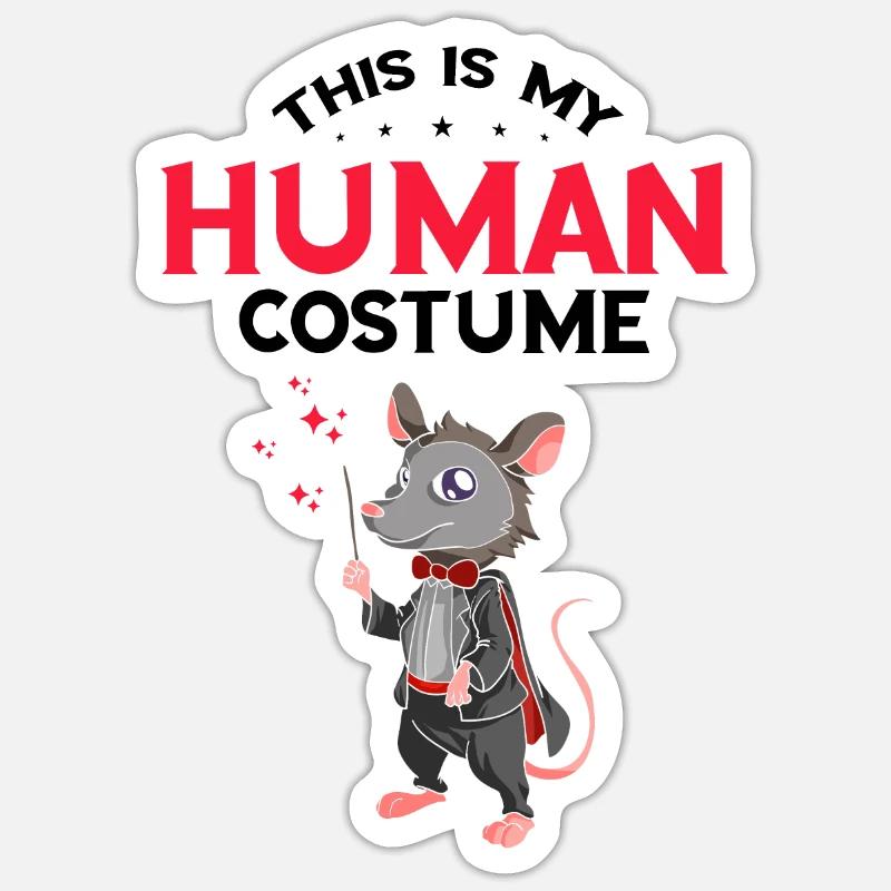 Conception d’opossum pour les amateurs de ratons laveurs et d’opossums Sticker taille S (10 x 10 cm)